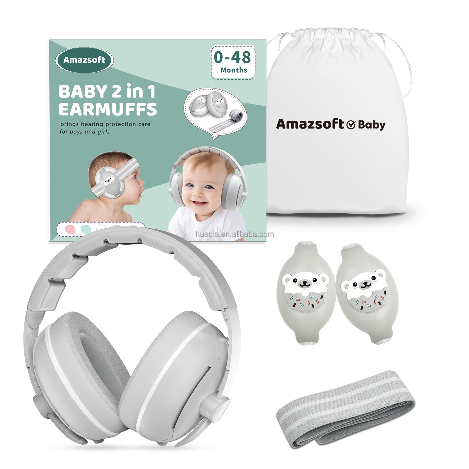 New Design Safety Earmuff for Kids Noise Reduction Baby Ear Hearing Protection for 0-36 Months
