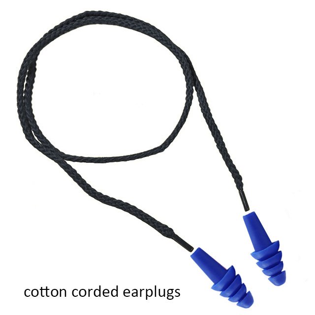32dB Reusable Silicone Earplugs with Cotton Cord Ear Plugs Hearing Protection