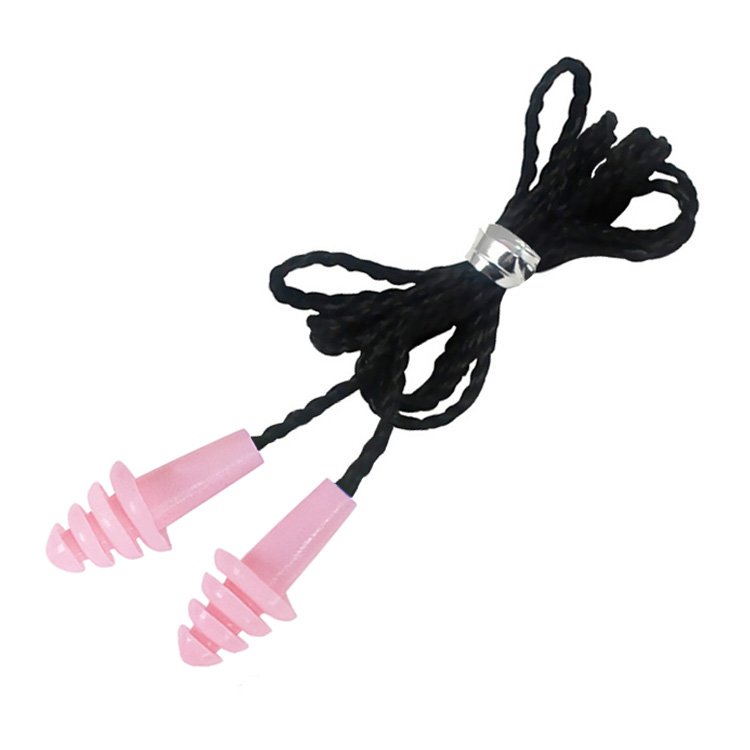 32dB Reusable Silicone Earplugs with Cotton Cord Ear Plugs Hearing Protection