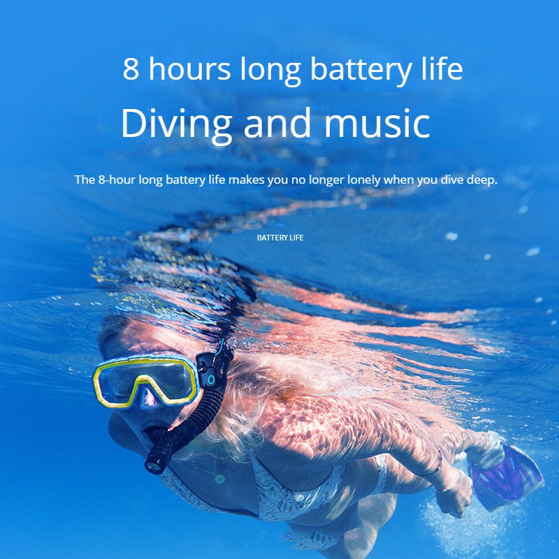 Hanging neck bone conduction swimming Blue tooth headset sports running gaming headset ultra long standby