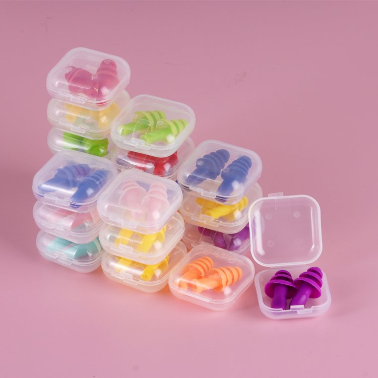 Wholesale Reusable Waterproof Earplugs 32dB Noise Reduction Silicone Ear Plugs with Case