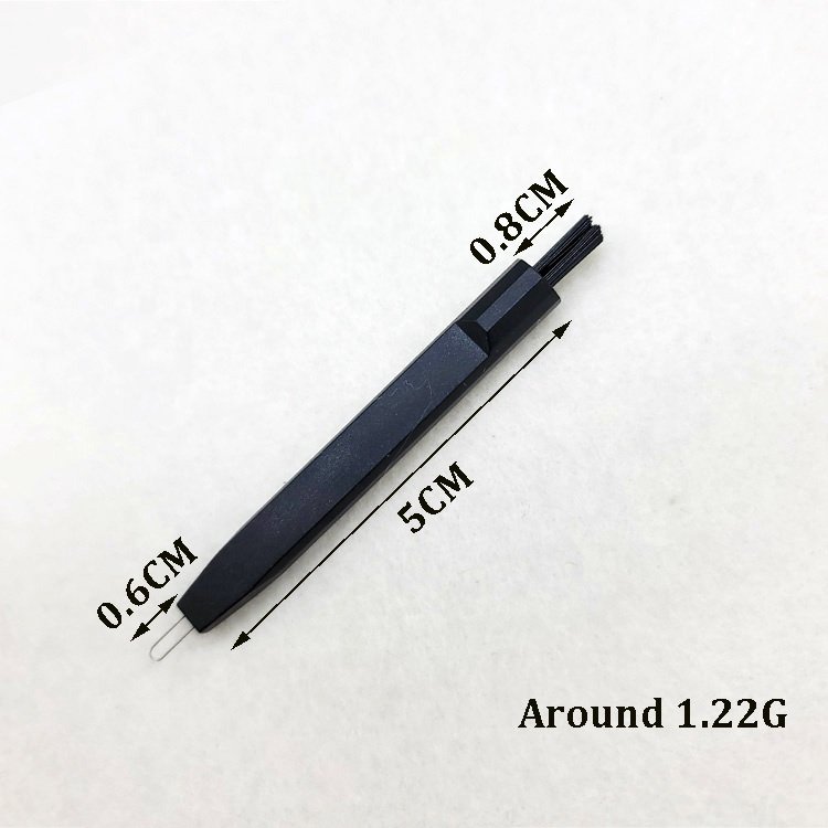 High quality customized hearing device small plastic cleaning brush,hearing protection earwax clean mini brush