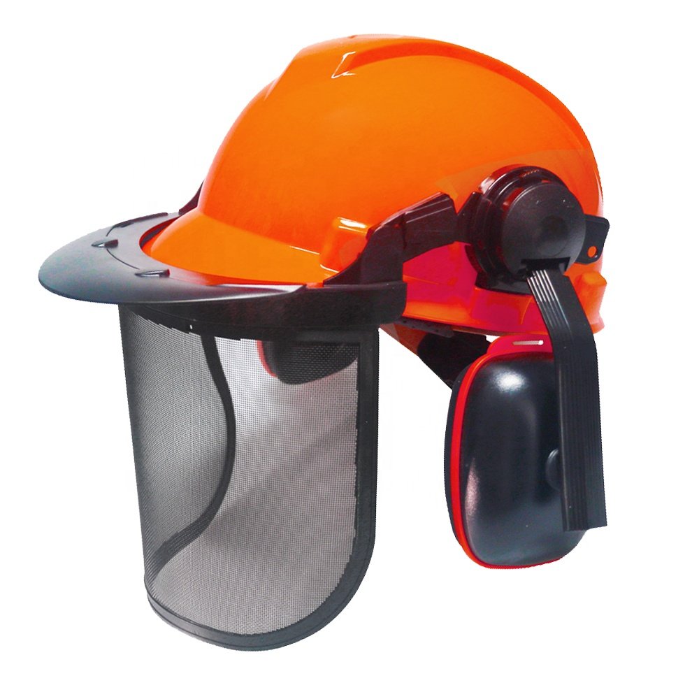 FS3012 Gardening protection Face shield anti-smash anti-splash and anti-noise forest logging safety helmet set
