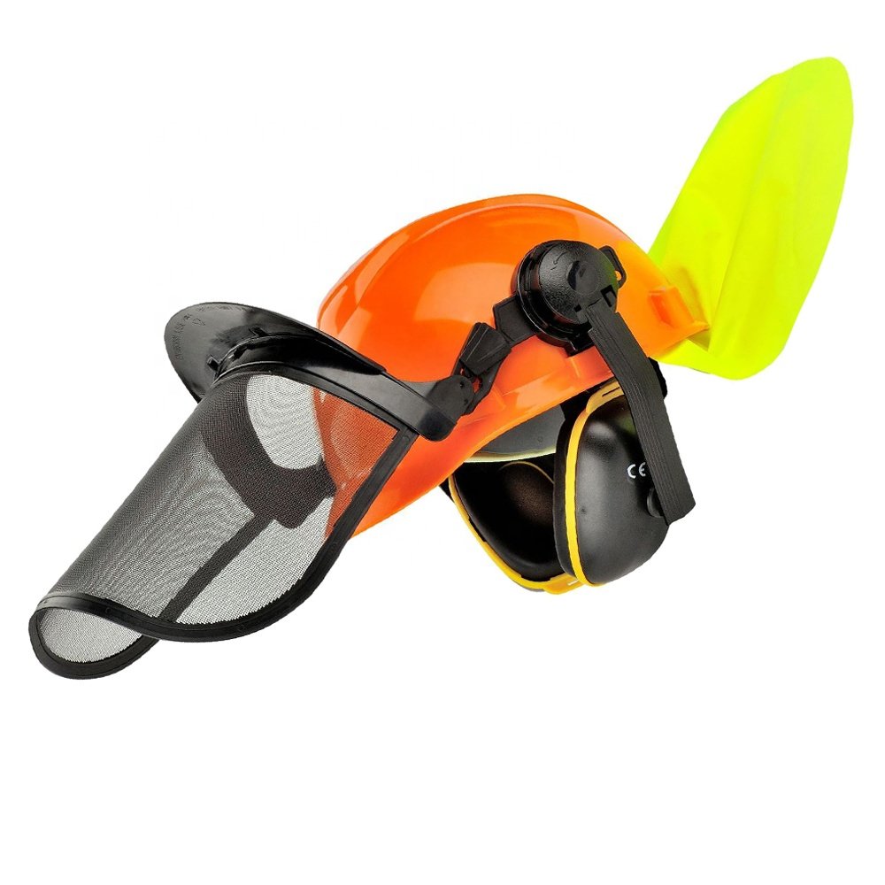 FS3012 Gardening protection Face shield anti-smash anti-splash and anti-noise forest logging safety helmet set