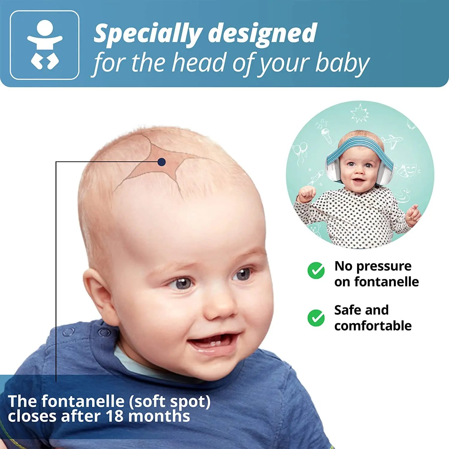 Anti-Noise Baby Earmuff Hearing Protection Safety Ear Muffs Kids Noise Cancelling Headphones Baby Care Products Hot Selling 2024