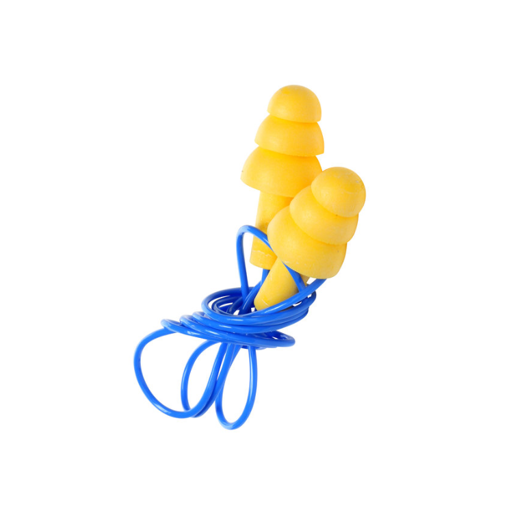 Top Selling elastomeric polymer earplugs with NRR 25dB hearing protection reusable and washable earplugs with cord from Vietnam