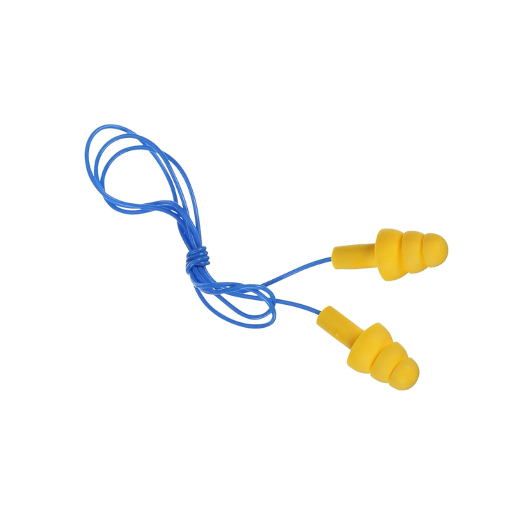 Top Selling elastomeric polymer earplugs with NRR 25dB hearing protection reusable and washable earplugs with cord from Vietnam