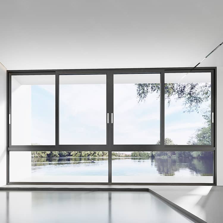 China wholesale reasonable price high rise buildings heard marine boat sliding aluminum frame windows with safety grill