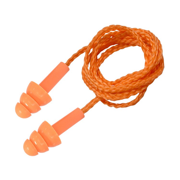 Reusable noise reduction earplugs Silicone ear plugs Sound insulation sleep earplugs Noise Reduction Hearing Protection