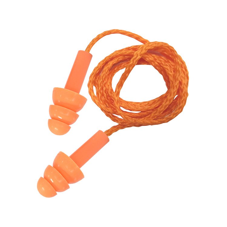 Reusable noise reduction earplugs Silicone ear plugs Sound insulation sleep earplugs Noise Reduction Hearing Protection