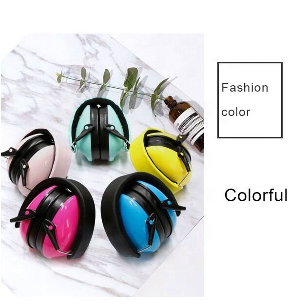 colorful comfortable Custom Adjustable Safety Anti-noise Hearing Protection Kids children Earmuffs Noise Canceling For Baby