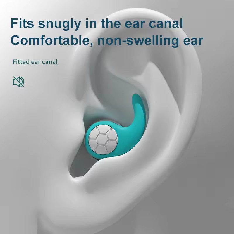 Ear Hearing Protection Acoustic Soft Ear plugs Case Quiet Noise Cancelling Reduction Sleep Swimming Silicone Earplugs
