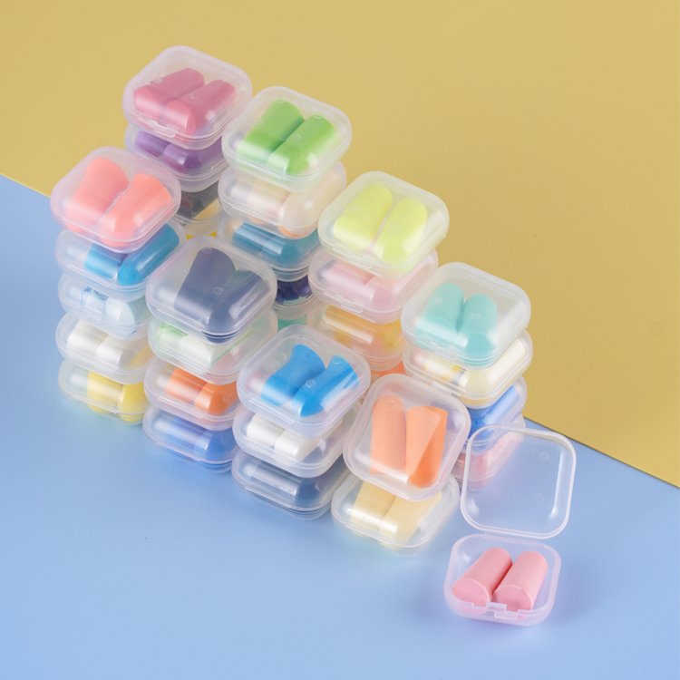 Custom Logo Earplugs Ultra Soft Sleeping Ear Plugs Soft Foam Earplugs with Case