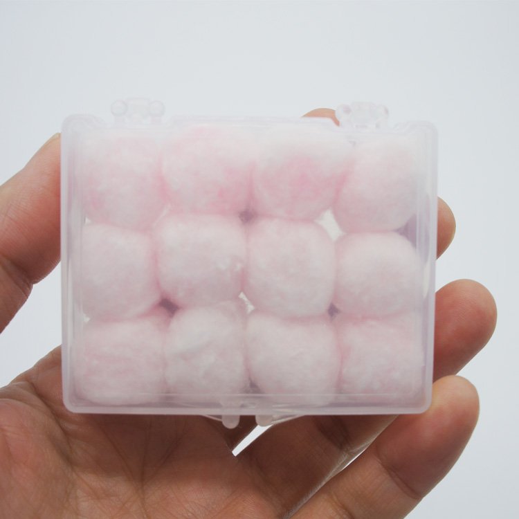 Hearing Protection pink shaped Wax Cotton sleeping earplugs Molded ear tips for custom hearing aids