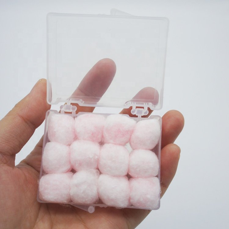Hearing Protection pink shaped Wax Cotton sleeping earplugs Molded ear tips for custom hearing aids