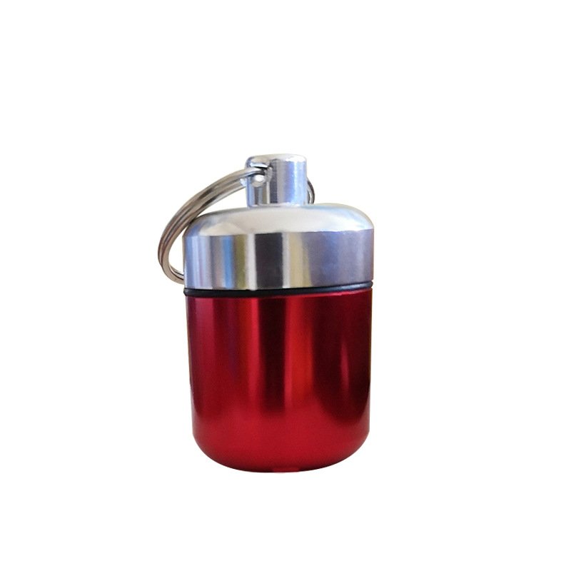 Custom Logo Travel Aluminium metal Storage Ear plug keychain Waterproof custom case for earplugs case