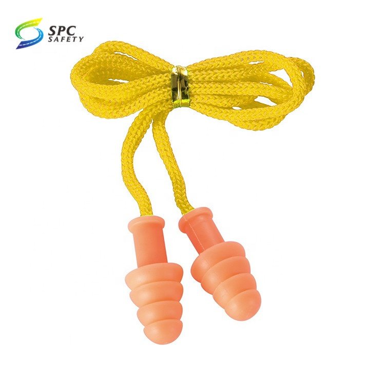 Quality comfort reusable shooting industrial construction work ppe hearing protection ear plugs silicone safety ear plugs