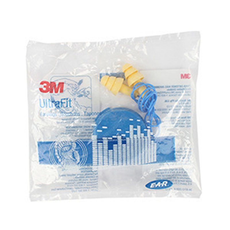 3M 340-4002 Standard Safety Corded Reusable Earplug Silicone Ear Plugs