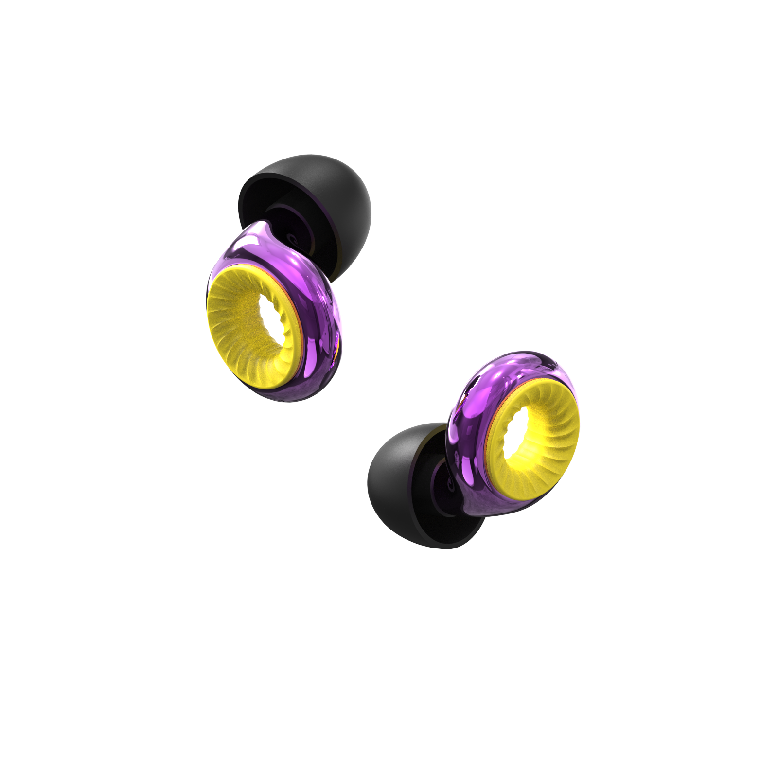 Individually Packed PU Ear plugs Noise Cancelling Black Foam Earplugs For Sleeping Working Traveling Sound blocking with case