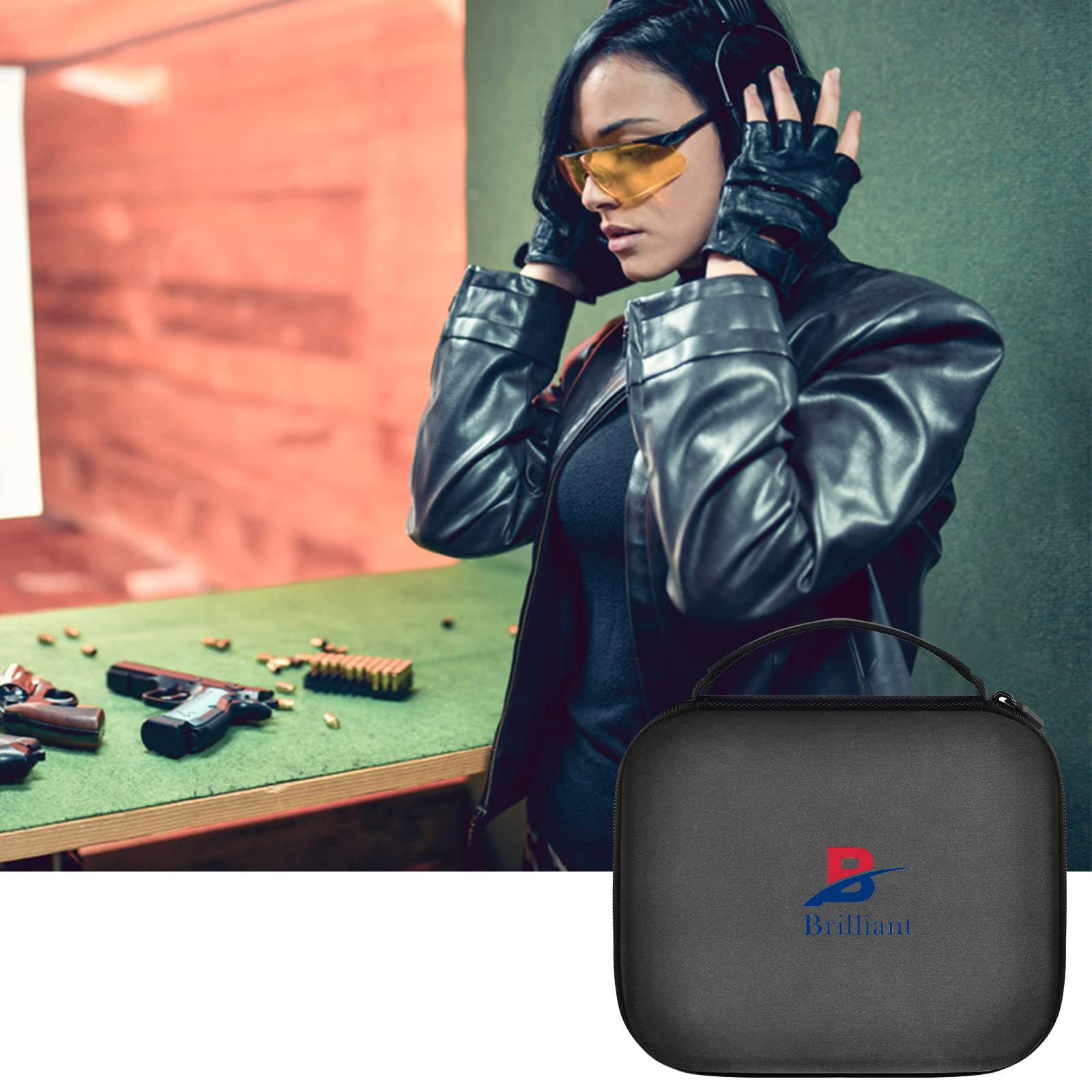Brilliant Customized Eva Case for Shooting Hunting Hearing Ear Protection Carrying Case for Razor Slim Electronic Earmuffs