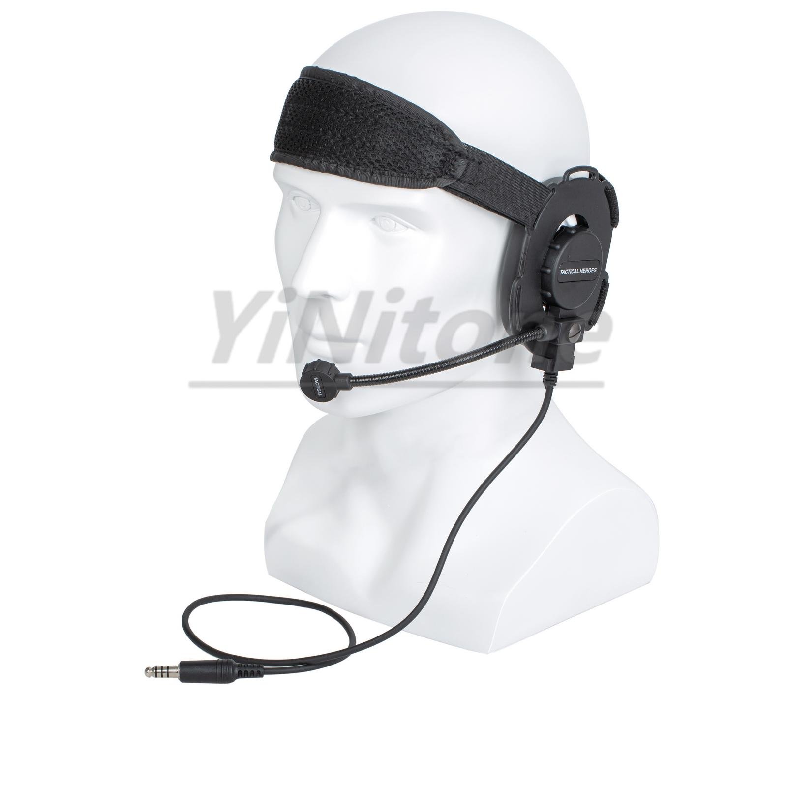 HD03 Bowman Elite II walkie talkie earphone with Finger Mic and U94 PTT Adapter for Motorola XiR P8268 8260 Radio headset set