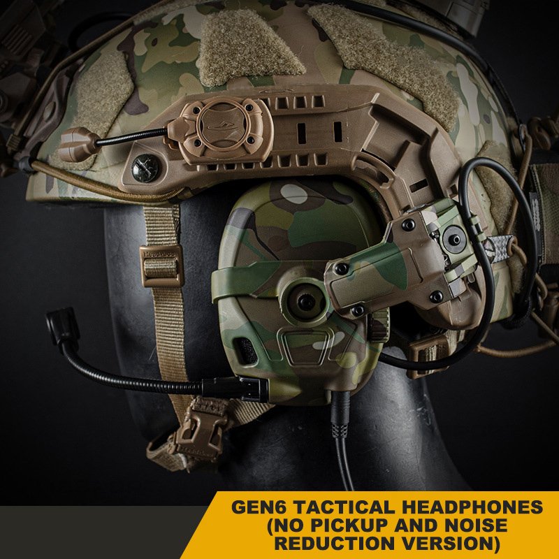 Defense Equipment Ear Hearing Protection Protective None Noise Cancelling Headphones Gen6 Tactical Headset Hunting Accessories