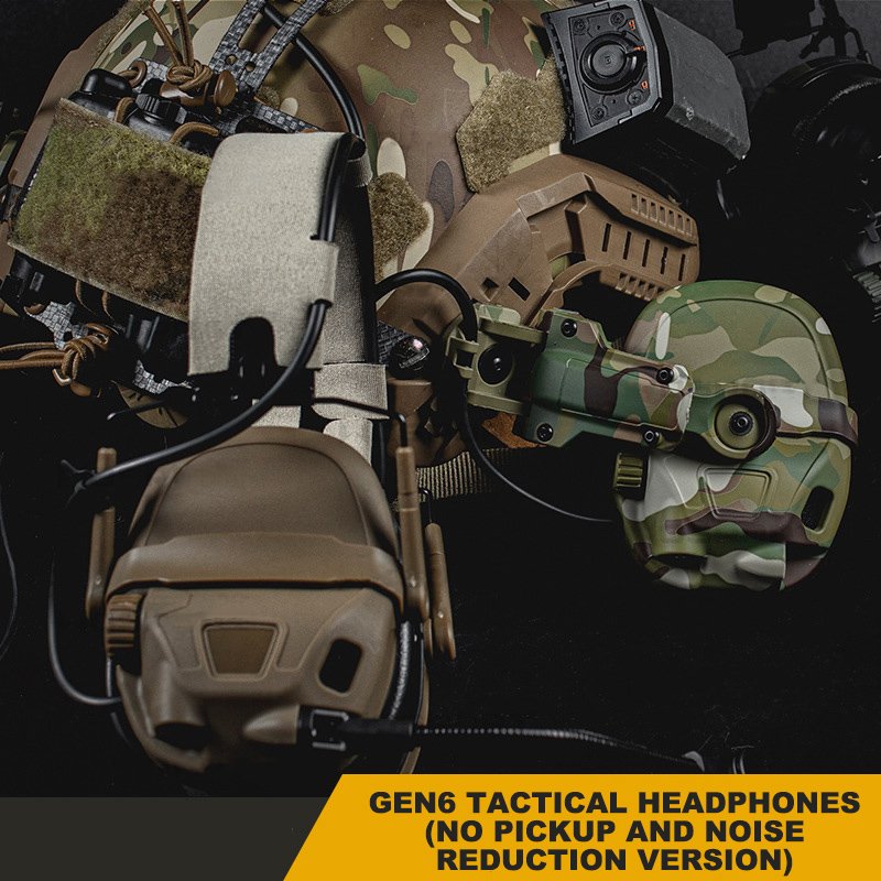 Defense Equipment Ear Hearing Protection Protective None Noise Cancelling Headphones Gen6 Tactical Headset Hunting Accessories