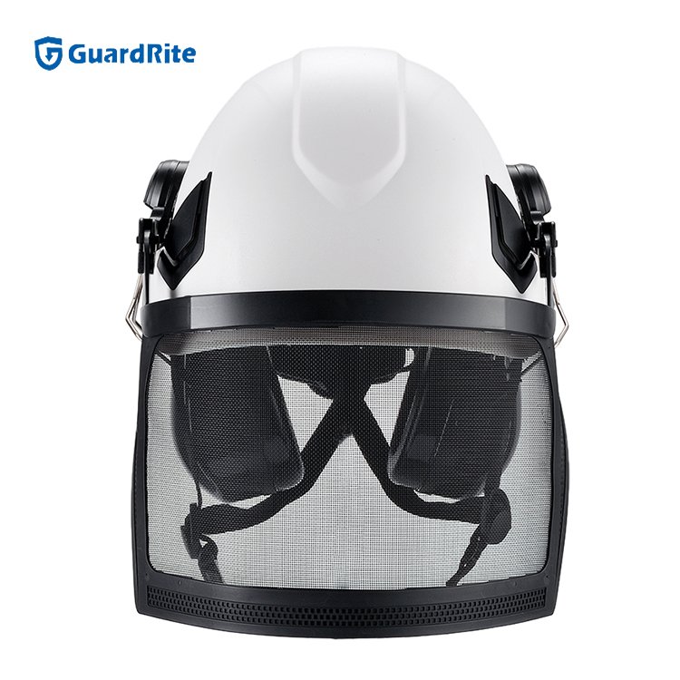 ABS Work Hard Hat Safety Helmet Combination Set with Visor and Ear Protection