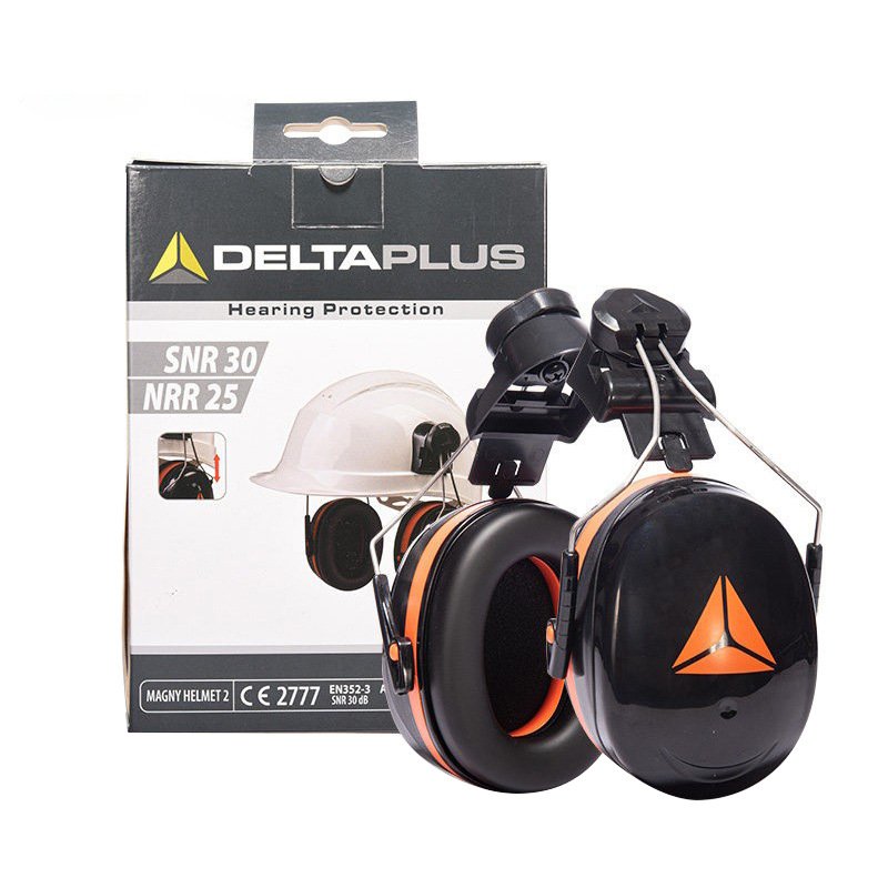 Pu foam cushions Safety hearing protector helmet adaptor ear muff