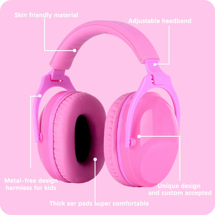 Kids Ear Defenders Colorful Earmuffs Children Ear Muffs Hearing Protection Noise Cancelling Earmuff