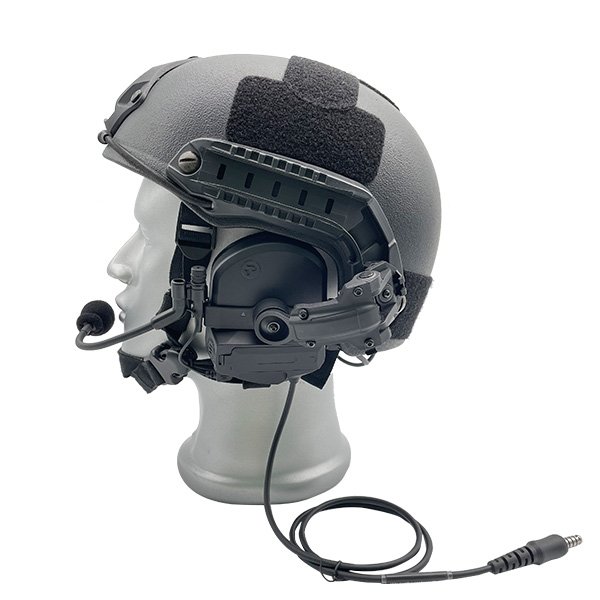 Helmet Rear-Mounted Hearing Protective Headset