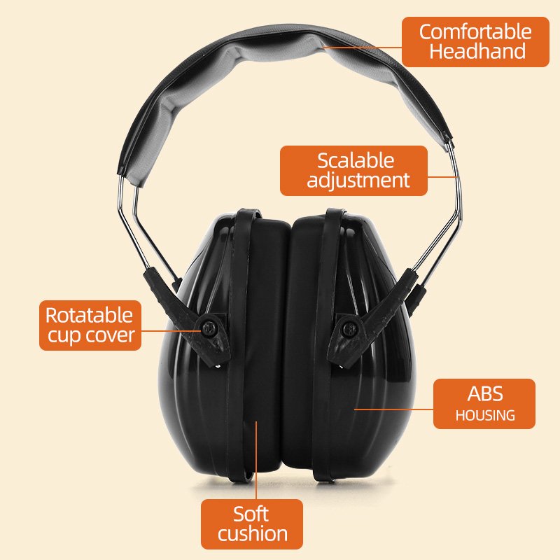 China Manufacturer's Adult Noise Reduction Ear Muffs for Work and Everyday Hearing Protection Earmuff