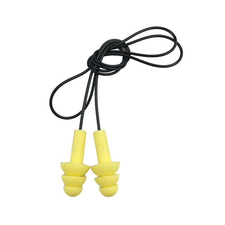 TPR ear plugs swimming waterproof earplugs hearing protection for shooting corded earplugs