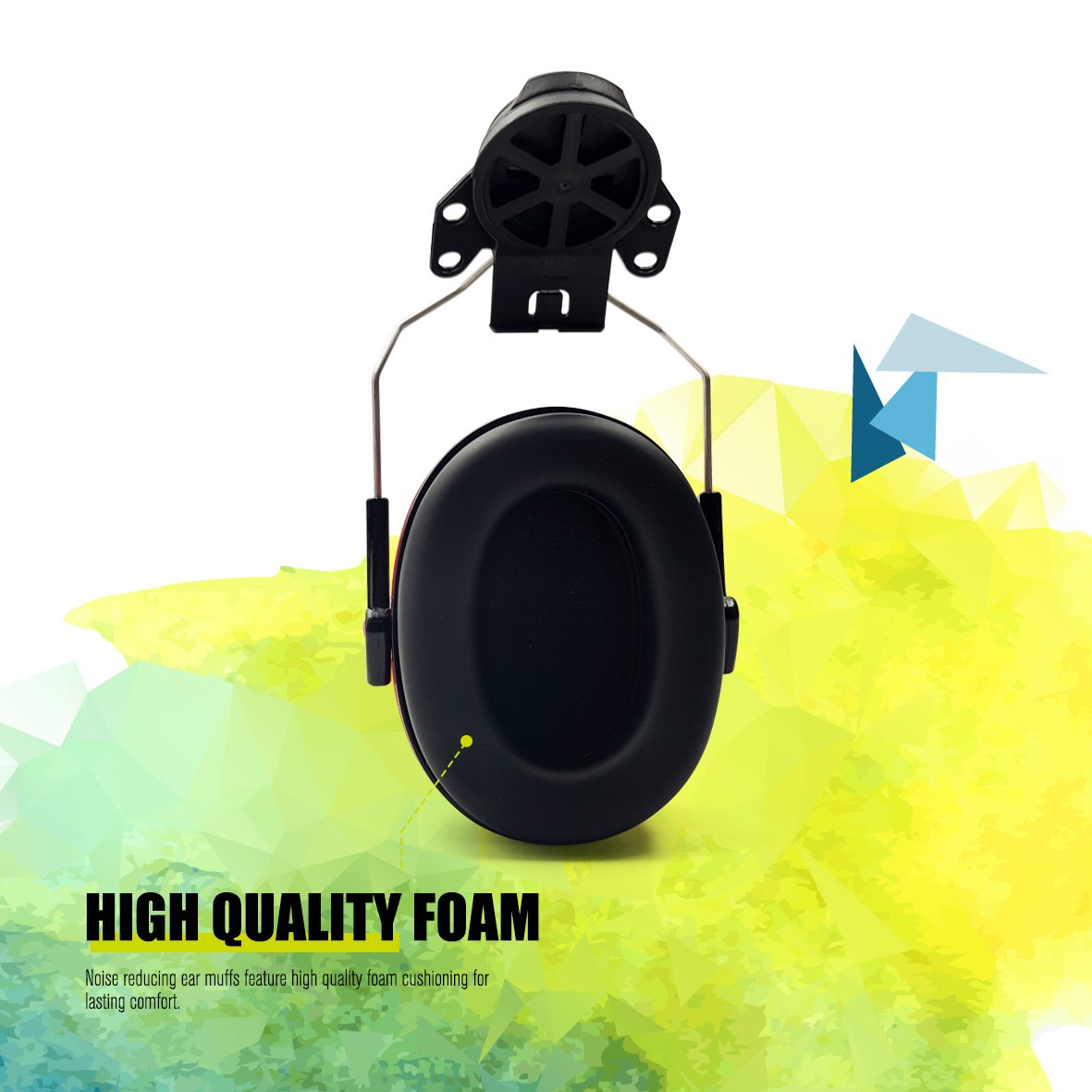 Sound Proof Anti Noise Ear Muffs Construction Safety Safety Helmet Hearing Protection Earmuff for Helmet