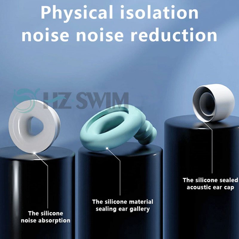 High Quality Custom Best Ear Plugs Waterproof Hear Protection Anti Noise Reduction Soft Silicone Earplugs