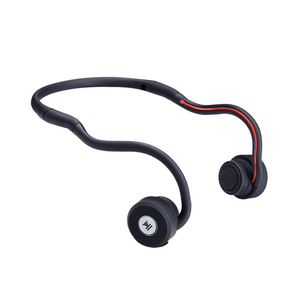Wireless bone conduction sport headset hearing protection bone conduction earphones foldable neckband