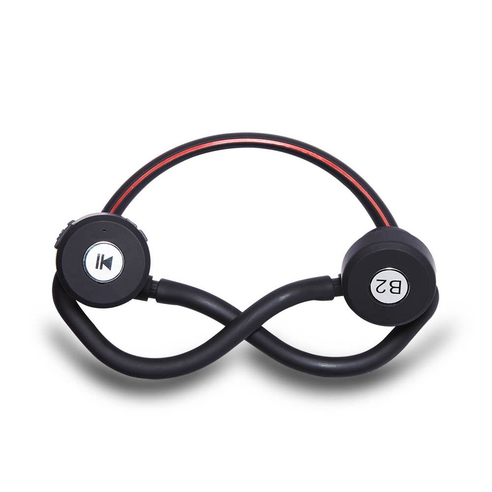 Wireless bone conduction sport headset hearing protection bone conduction earphones foldable neckband