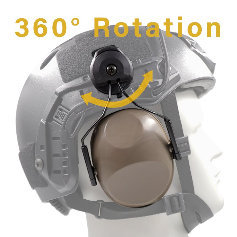 Customize Noise cancelling tactical headset safety ear muffS hearing protection for hunting helmets mounted ear defenders