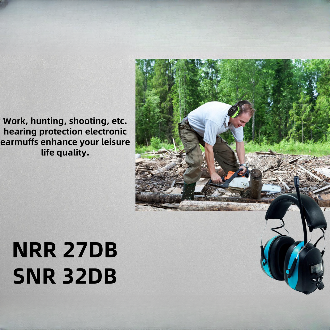 OEM GS181R DAB Headset with AM/FM Radio Noise Reduction Safety Features Hearing Protection