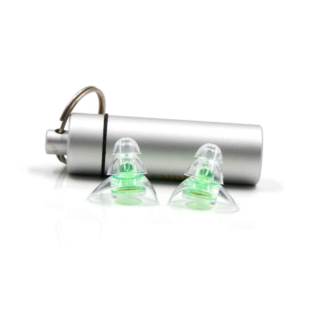 High Fidelity New Musician Hearing Protection Ear Plugs for Concerts with Metal Case