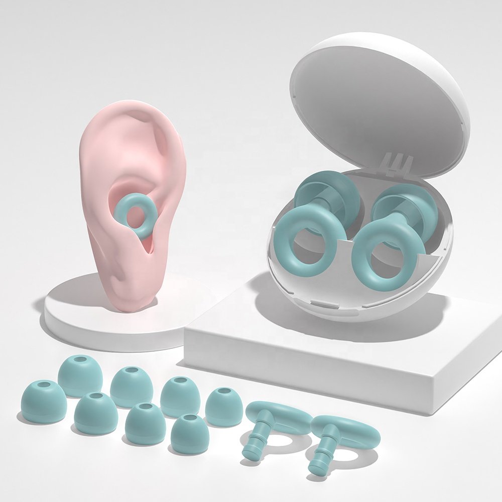 Hearing Protection Earplugs Sound Reusable Soft Sleep Silicone ear plugs Sound insulation Sleep Noise Reduction for sleep music