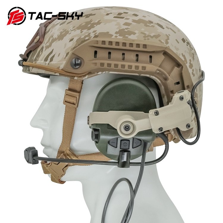 TS TAC-SKY SORDIN Tactical Hunting Airsoft Hearing Protection Shooting Headset Accessory Helmet ARC Rail Adapter