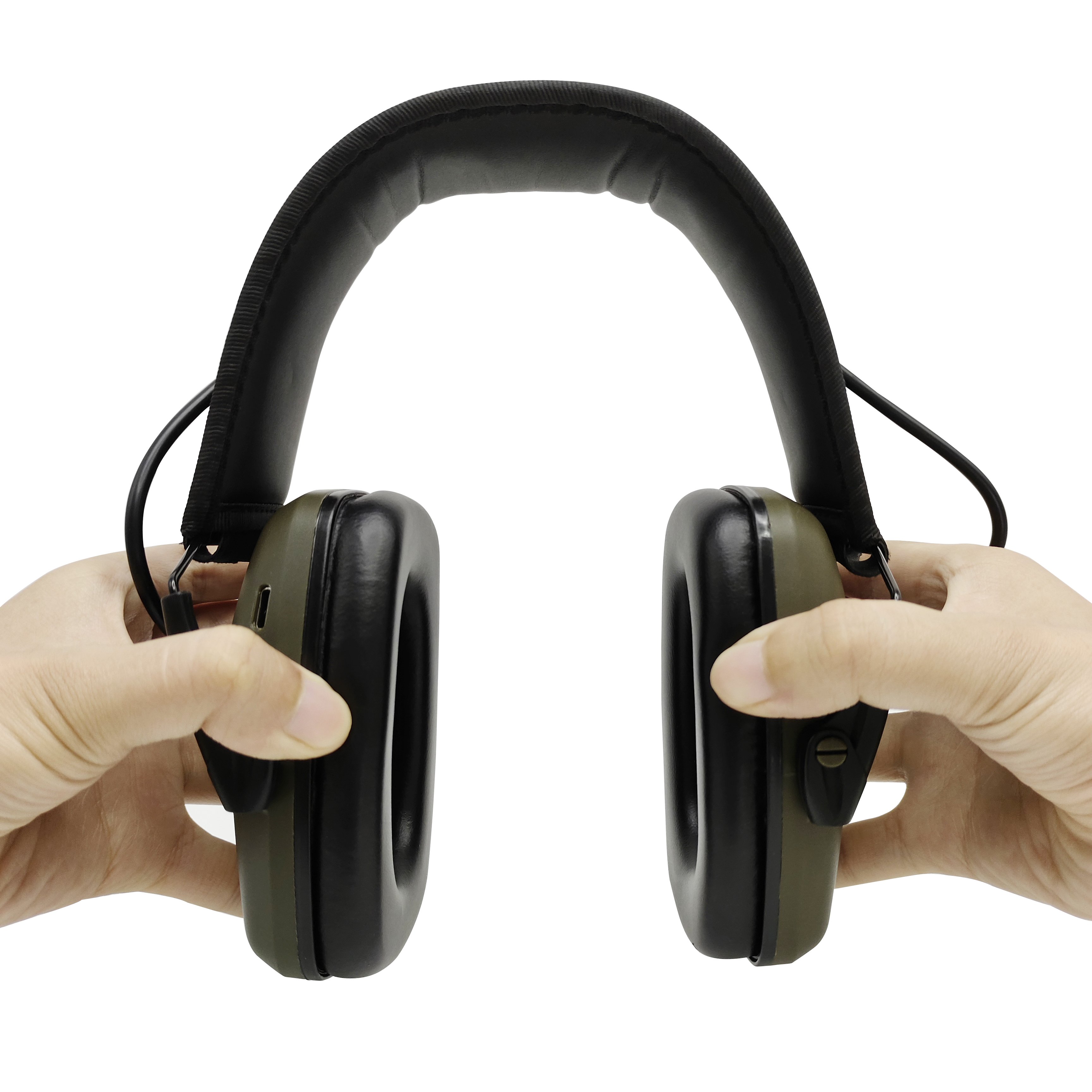 Built-in Microphone Electronic Shooting Hearing Protection Tactical Headphones Earmuff