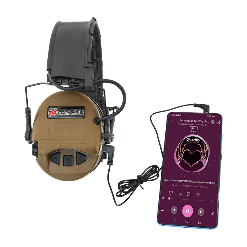 TS TAC-SKY Tactical Electronic Shooting Hearing Protection Active Noise Cancellation Pickup Headphones SORDIN Ultra IPSC