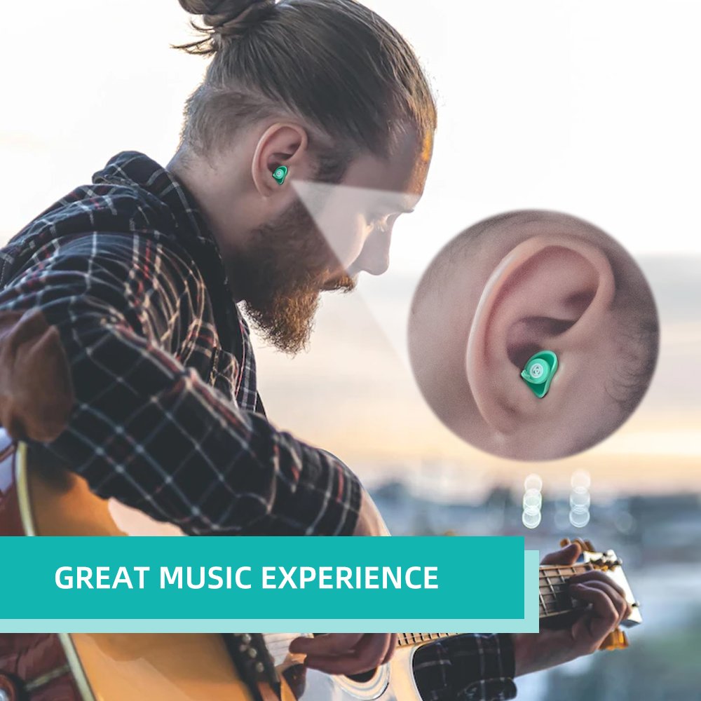 High Fidelity Invisible Concerts Reusable Music Acoustic Filter Hearing Protection Silicone Earplugs