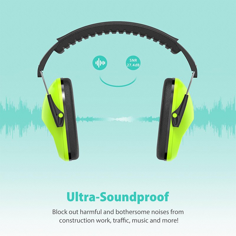 Economical Head-Mounted Safety Earmuffs Sound Isolation Noise Reduction Hearing Protection