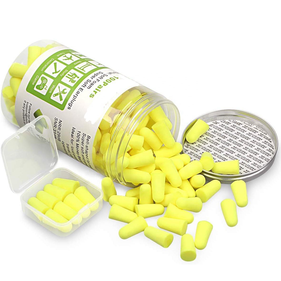 WEJUMP Anti-noise hearing protection sound insulation earplugs soft ear plugs sleep earplugs