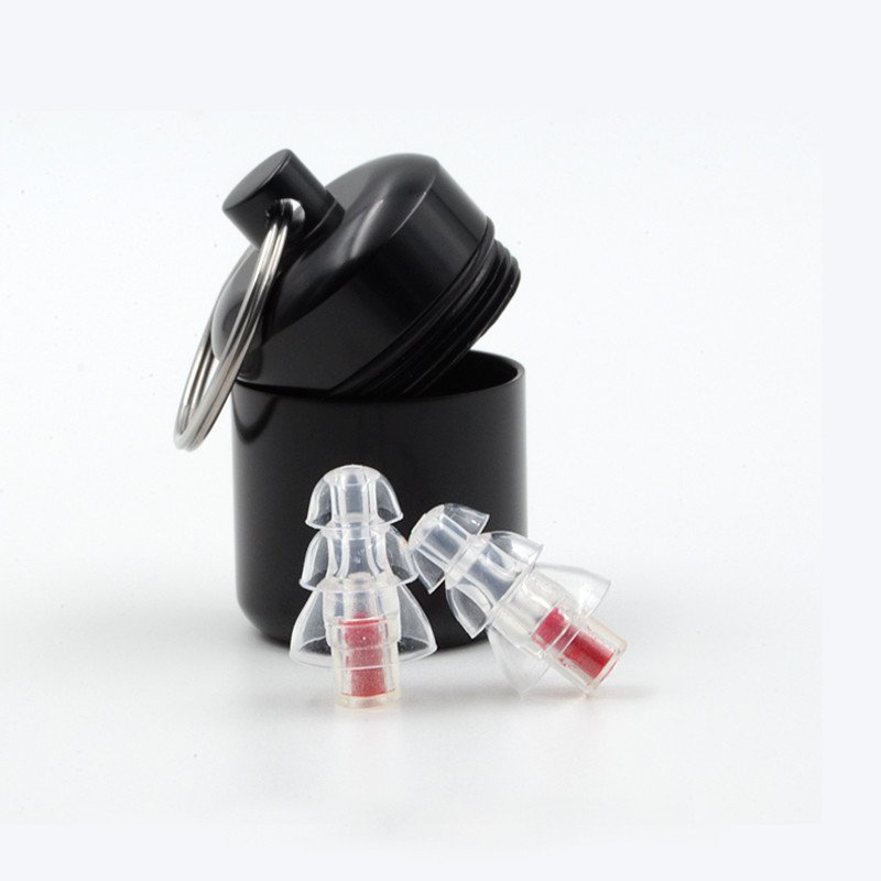 Transparent 3-Layer Silicone Filter Earplugs with Good Sound Insulation Effective Hearing Protection for Workplace Use