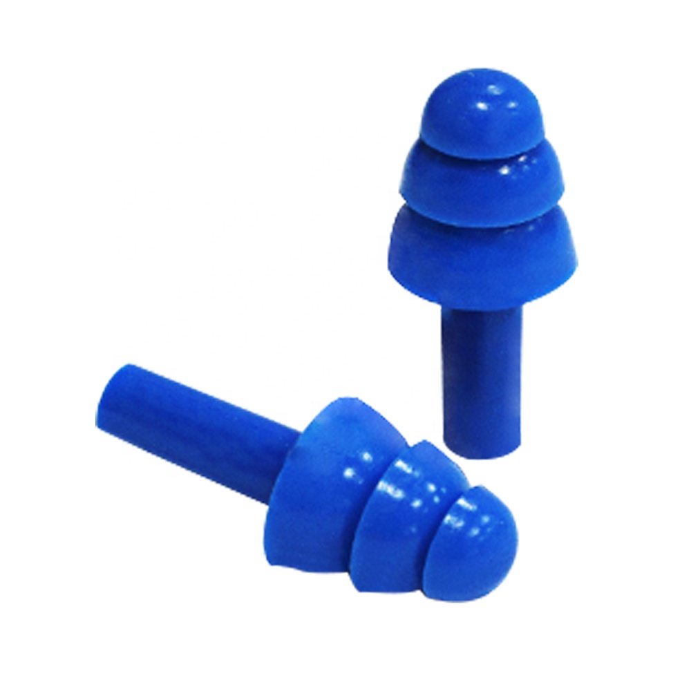 Silicone Soundproof ear plugs Noise Reduction Sleeping Swimming Safety Earplugs