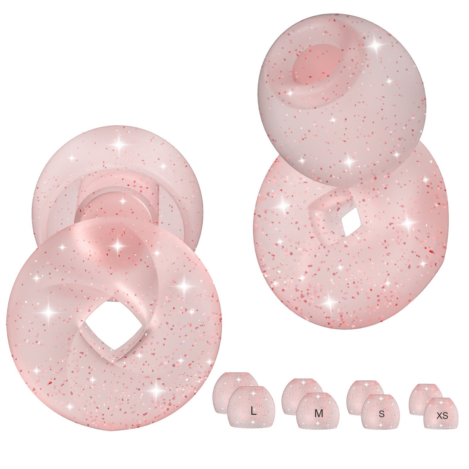 High quality Reusable Hearing Protection Silicone Ear Plug Sound insulation Earplug For Sleeping sleep quiet swimming